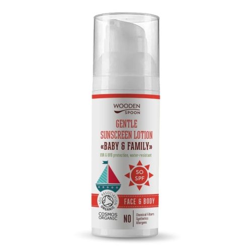 Wooden Spoon Bio naptej és testápoló SPF 50 - 50 ml