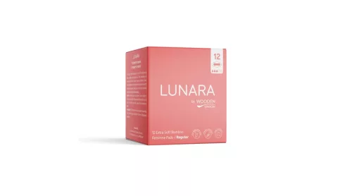 Wooden Spoon Lunara Bambusz tisztasági betét - szárnyas, normál - 12 db