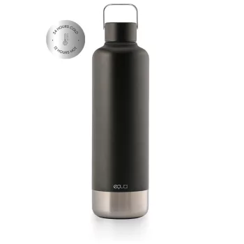 Equa Timeless duplafalú termoszkulacs - Dark (1000 ml)