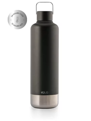 Equa Timeless duplafalú termoszkulacs - Dark (1000 ml)