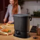 Bokashi Organko Essential Konyhai komposztáló - fekete-szürke (+ 1kg starter)