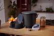 Bokashi Organko Essential Konyhai komposztáló - fekete-szürke (+ 1kg starter)