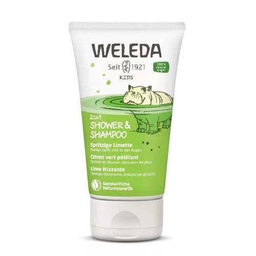 Weleda Pezsdítő lime gyermek 2in1 tusfürdő és sampon - 150 ml
