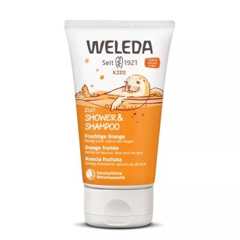   Weleda Gyümölcsös narancs 2in1 tusfürdő és sampon - 150 ml