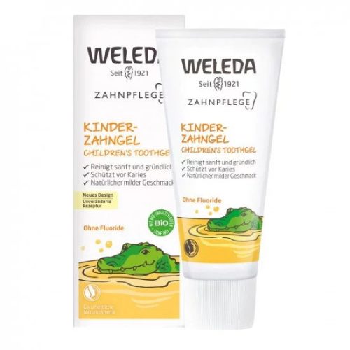 Weleda Zselés fluoridmentes natúr fogkrémgél tejfogakra - 50 ml