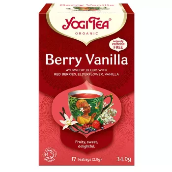   Yogi Tea Bogyós gyümölcsös bio tea vaníliával (17 filter)