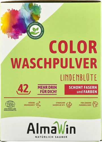 Almawin COLOR Öko Mosópor koncentrátum színes ruhákhoz - hársfavirág kivonattal, 2 kg (64 mosás) (kifutó)
