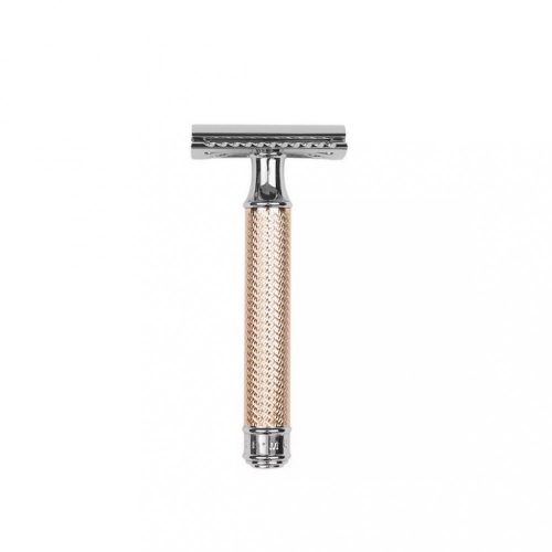 Mühle Traditional biztonsági borotva - zárt fésűzetű, rose gold