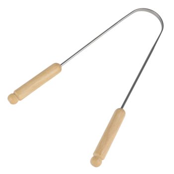 Redecker nyelvkaparó - fa nyél, rozsdamentes acél