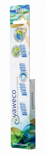 Yaweco cserélhető pótfejek fogkeféhez - műanyag sörtével - puha (4 db)