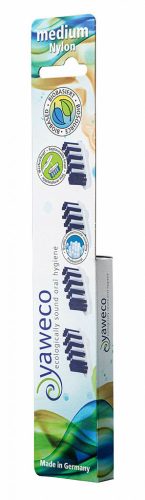 Yaweco cserélhető pótfejek fogkeféhez - műanyag sörtével - közepes (4 db)