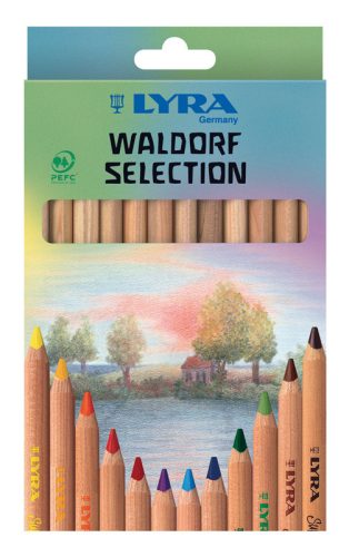 Lyra natúr, vastag színes ceruzák „Waldorf selection”