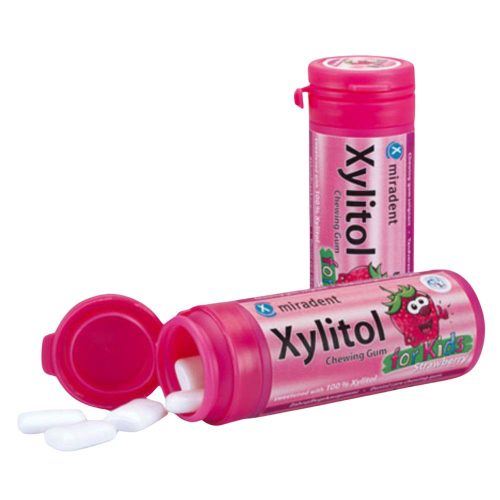 Xylitol Kids Cukormentes gyermekrágógumi - eper ízű, 30 db