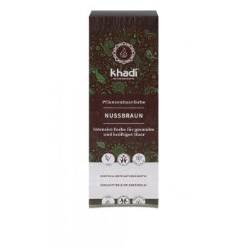   Khadi növényi hajfesték por - Természetes mogyoróbarna - 100 g