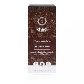 Khadi növényi hajfesték por - Hamvasbarna - 100 g