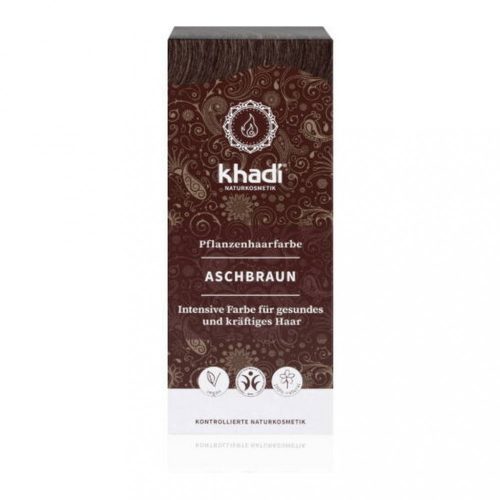 Khadi növényi hajfesték por - Hamvasbarna - 100 g