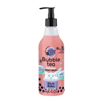   Skin Super Good Bubble Tea “Rose Boba” puhító tusfürdő eperrel és hibiszkusszal - 500 ml