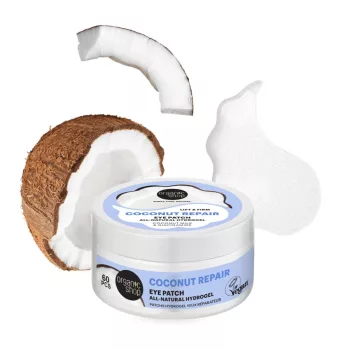   Organic Shop Természetes hidrogél szemmaszk kókusztejjel és niacinamiddal - 60 db