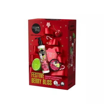   Organic Shop Festive Berry Bliss testápoló ajándékszett - 280 ml + 100 ml