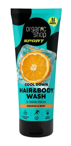 Organic Shop “Cool down” sampon és tusfürdő naranccsal és mentával - 200 ml