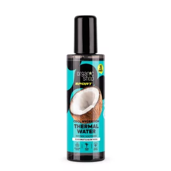   Organic Shop “Cool hydration” termál testpermet kókuszvízzel és aloe verával - 200 ml