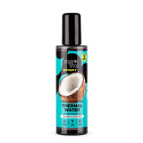 Organic Shop “Cool hydration” termál testpermet kókuszvízzel és aloe verával - 200 ml
