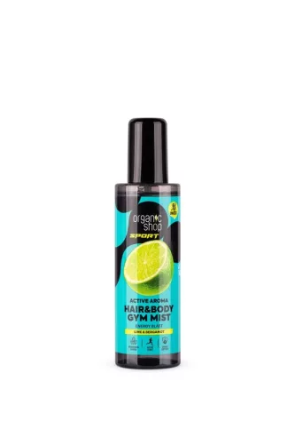 Organic Shop “Active Aroma” haj- és testpermet lime-mal és bergamottal - 200 ml