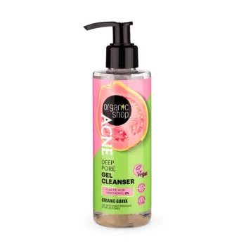   Organic Shop ACNE Pórustisztító gél bio guavával - 200 ml