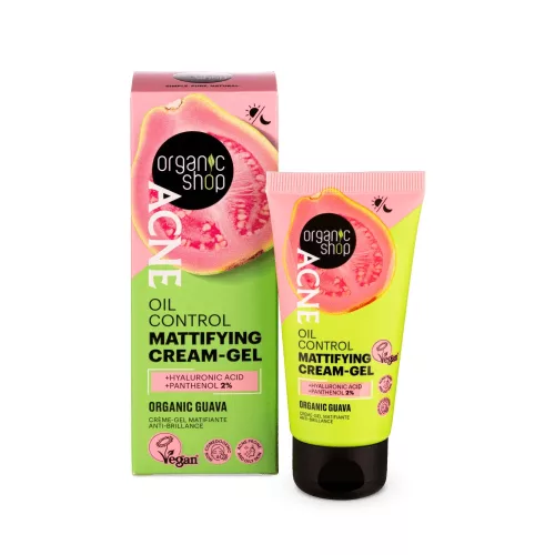 Organic Shop ACNE Mattító krémgél bio guavával - 50 ml