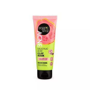   Organic Shop ACNE Szalicilsavas agyagmaszk bio guavával - 75 ml