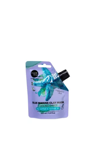 Organic Shop „Cooling Effect” Kék tengeri agyagmaszk hialuronsavval - 100 ml