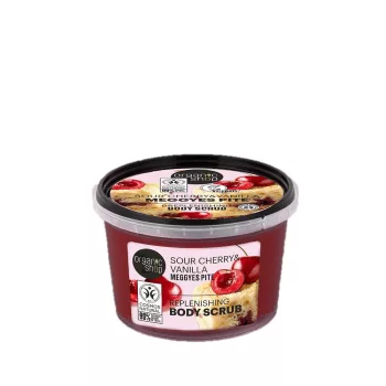   Organic Shop Meggyes pite Revitalizáló testradír meggyel és vaníliával - 250 ml