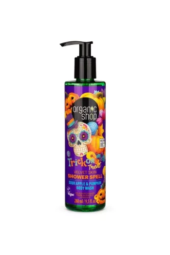Organic Shop "Trick or treat"Tusfürdő zöldalmával és sütőtökolajjal - 280 ml