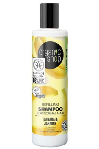 Organic Shop Tápláló sampon normál hajra banánnal és jázminnal -280 ml