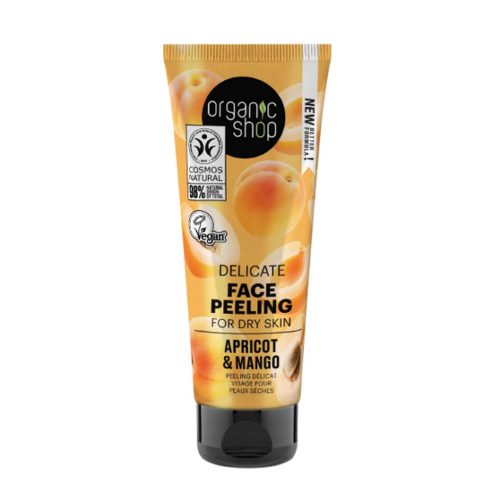 Organic Shop Delicate arcpeeling sárgabarackkal és tejsavval - 75 ml