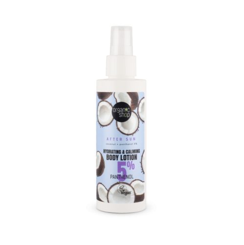 Organic Shop Napozás utáni testápoló kókusszal és 5% pantenollal - 150 ml