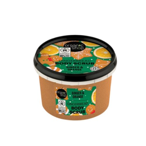 Organic Shop Mézeskalácsos testradír gyömbérrel és naranccsal - 250ml