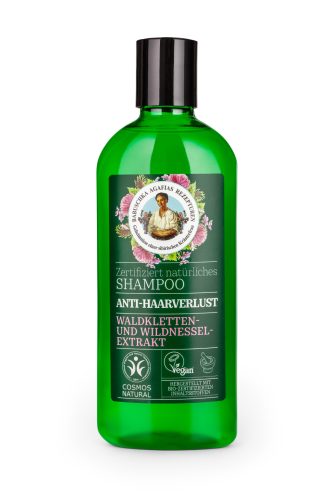 Babushka Agafia Hajhullás elleni sampon erdeibojtorján- és vadcsalán-kivonattal - 260 ml