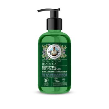   Babushka Agafia Védő és hidratáló folyékony szappan zsálya és rozmaring illóolajjal és zsályacserje-kivonattal - 300 ml