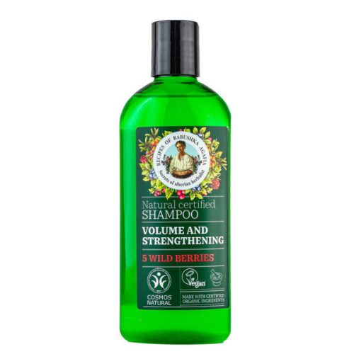 Babushka Agafia Erősítő és volumennövelő sampon 5-féle vadon termő bogyóval - 260 ml
