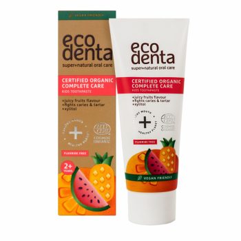   Ecodenta bio gyermekfogkrém - gyümölcsös, fluoridmentes, 75 ml