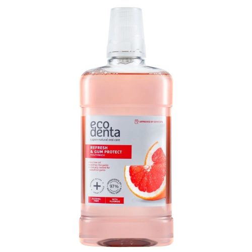 Ecodenta Frissítő szájvíz teafaolajjal és fluoriddal - 500 ml