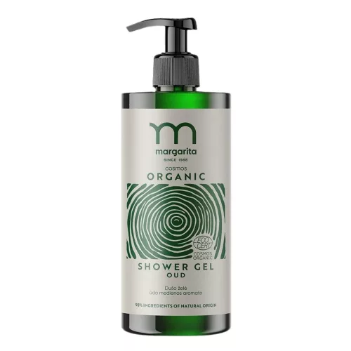 Margarita Cosmos Organic tusfürdő, oud illattal - 400 ml