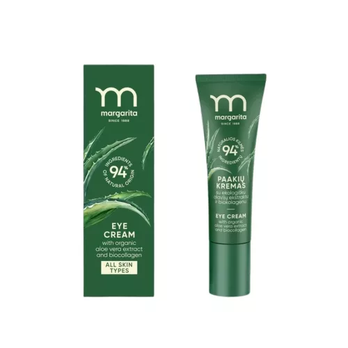 Margarita szemkörnyékápoló krém aloe vera kivonattal és biokollagénnel - 15 ml