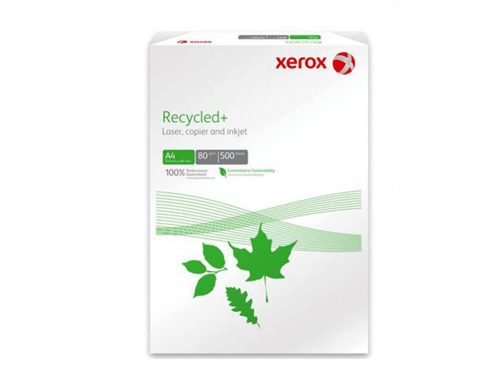 Fénymásolópapír - A/4 - újrahasznosított, 80-as fehérség (500 ív), XEROX "Recycled Plus"