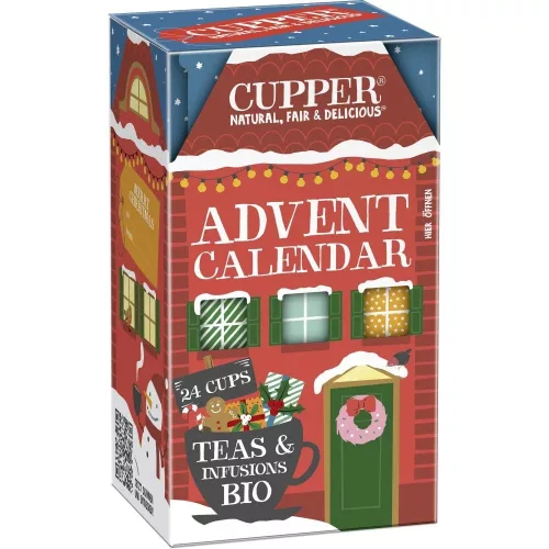 CUPPER Adventi kalendárium, filteres bio teaválogatás (24 filter)
