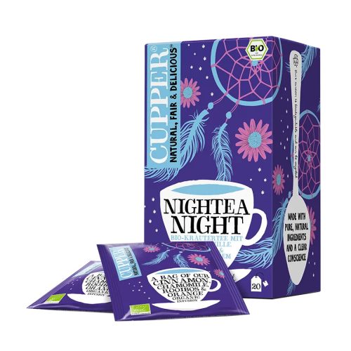 CUPPER Nightea Night bio gyógynövény tea (20 filter)