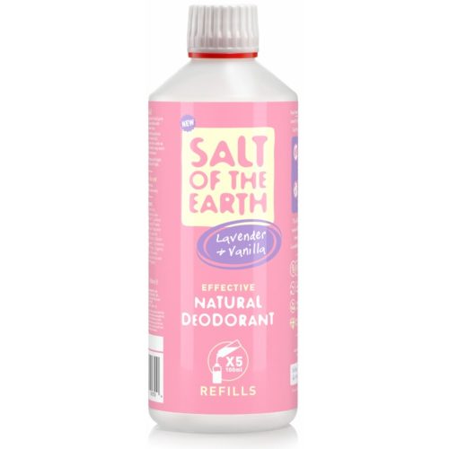 SALT OF THE EARTH spray dezodor utántöltő -  levendula és vanília - 500 ml