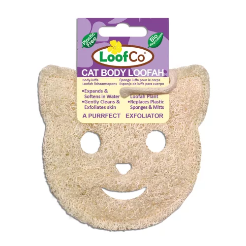 LoofCo Luffa fürdőszivacs, macska alakú - 1 db