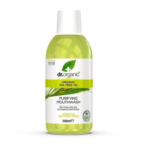 Dr. Organic Szájvíz teafaolajjal - 500 ml